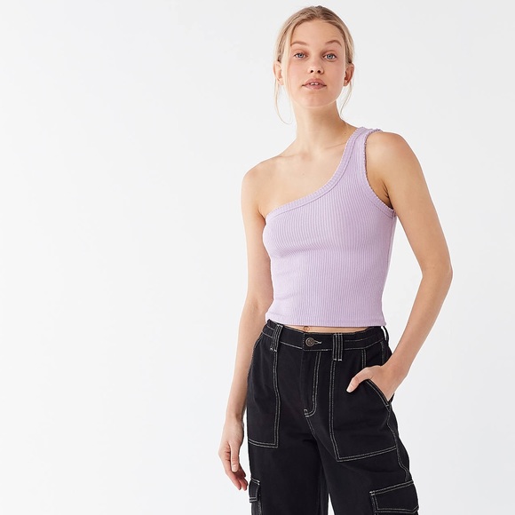 Urban Outfitters Ribbed One Shoulder Tank - Picture 3 of 4